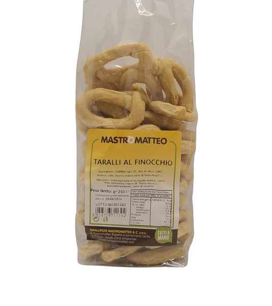 Taralli Al Finocchio (Fennel)  - 250g