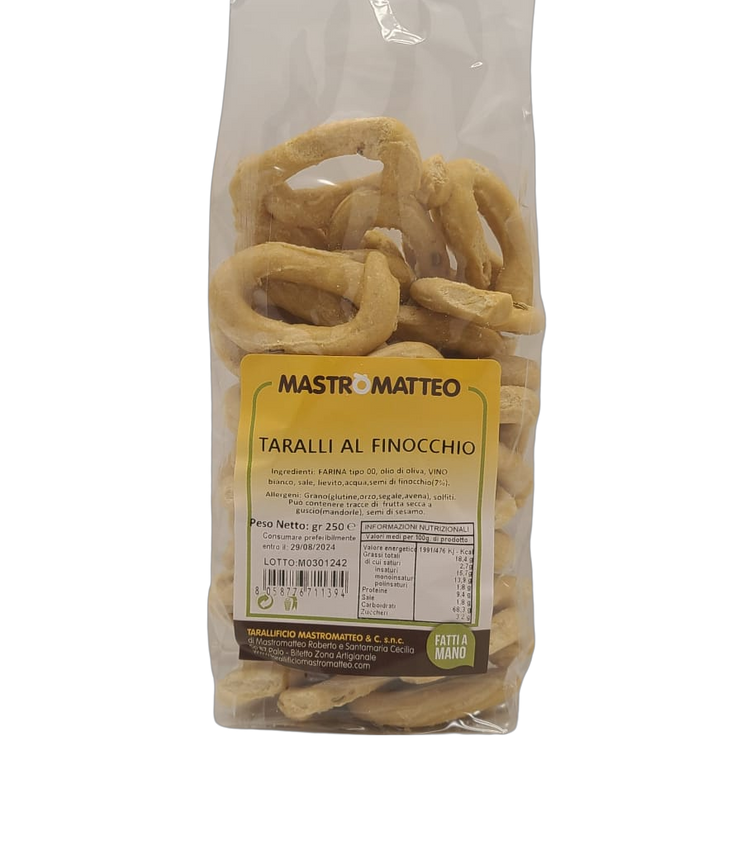 Taralli Al Finocchio (Fennel)  - 250g