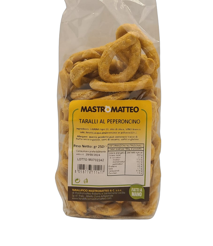 Taralli Al Peperoncino (Chili Flakes) - 250g