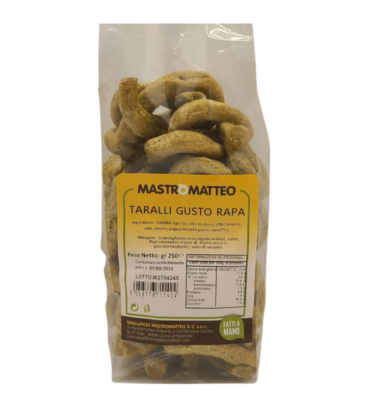 Taralli Gusto Rapa (Rapini)- 250g