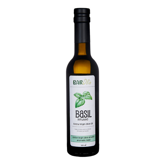 Basil Infused Extra Virgin Olive Oil - 375ml